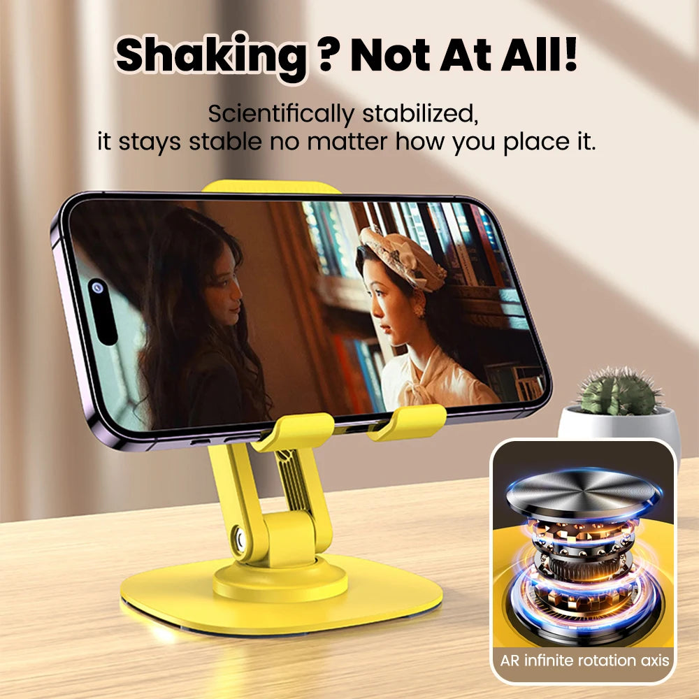 360 ° Rotation Phone Holder Foldable Desk Mobile Phone Holder Stand For IPhone Xiaomi Universal Table Cell Phone Stand Support