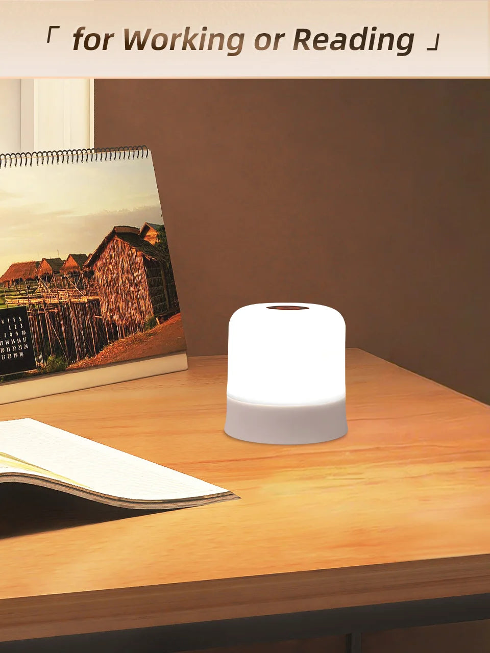 Touch Night Light Rechargeable Remote Control Night Light RGB Dimmable Table Lamp Ambient Light for Bedroom Living Room
