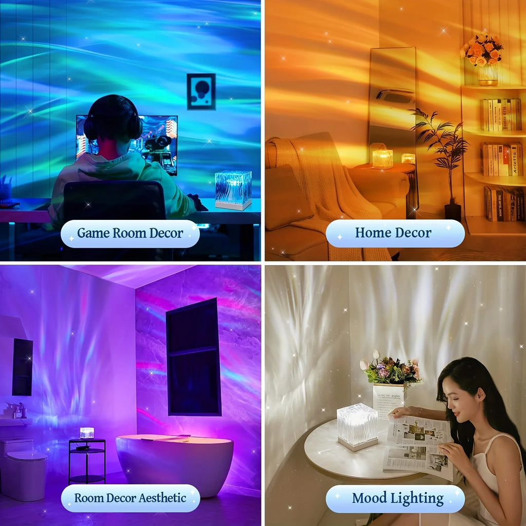 Ocean Wave Projector Light 16Colors Remote LED
