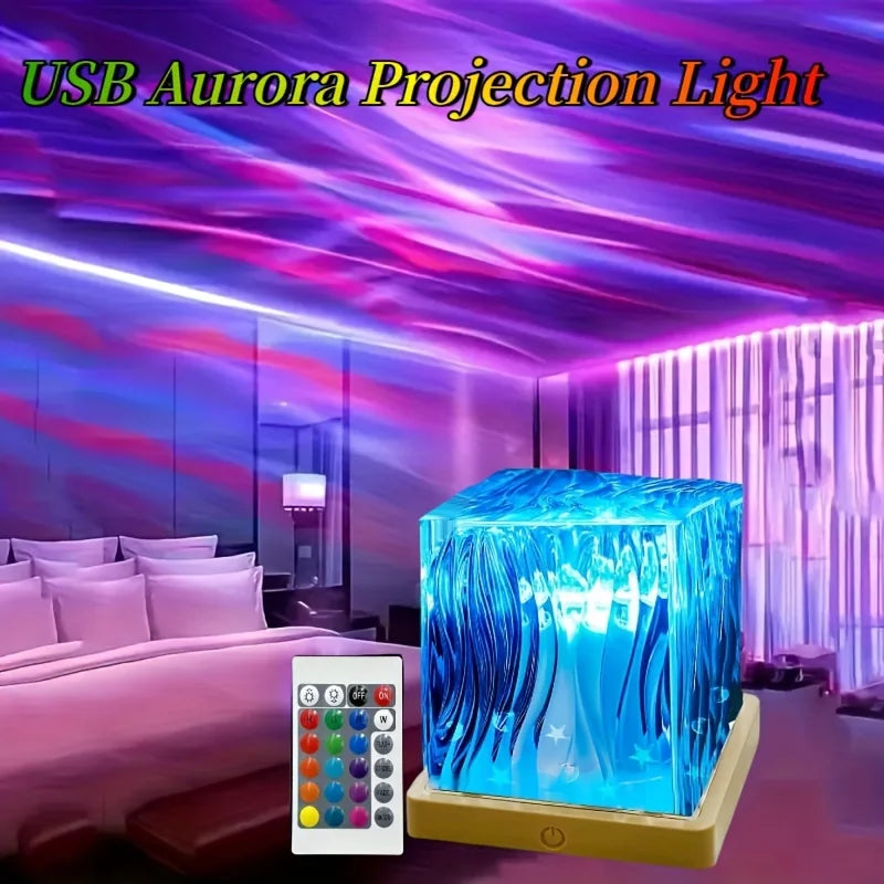 Ocean Wave Projector Light 16Colors Remote LED