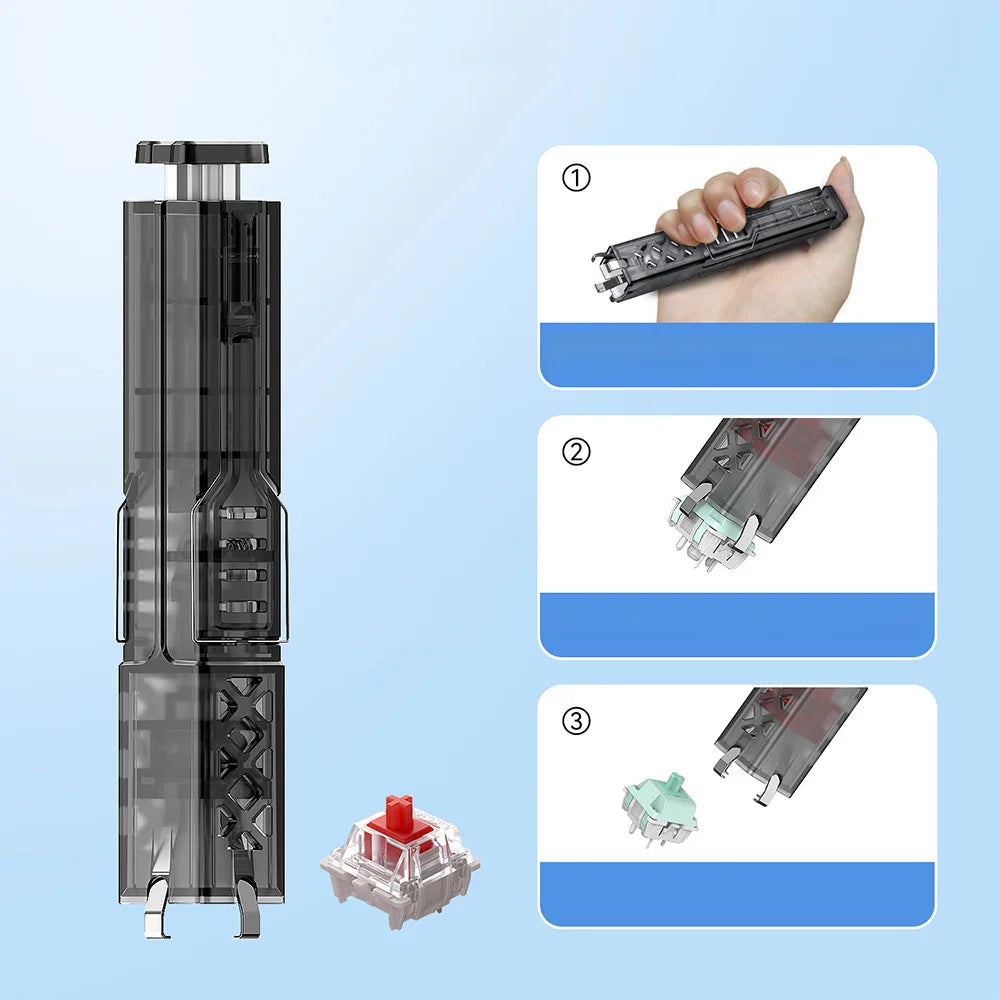 2 in 1 Switch Puller Keycap Puller Key Switch Keycap Puller for Mechanical Keyboard Gaming Keyboard Switches Cleaning Tool