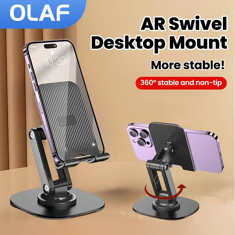 360 ° Rotation Phone Holder Foldable Desk Mobile Phone Holder Stand For IPhone Xiaomi Universal Table Cell Phone Stand Support
