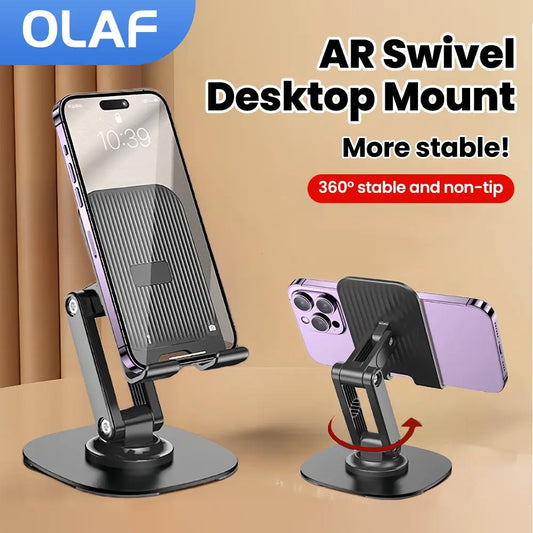 360 ° Rotation Phone Holder Foldable Desk Mobile Phone Holder Stand For IPhone Xiaomi Universal Table Cell Phone Stand Support