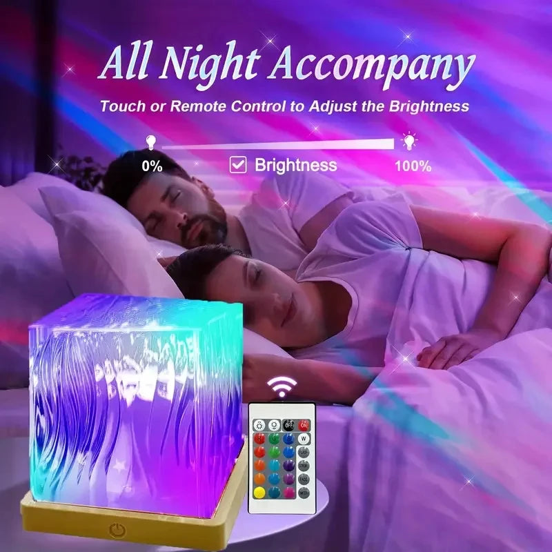 Ocean Wave Projector Light 16Colors Remote LED