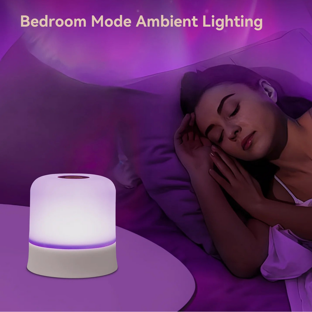Touch Night Light Rechargeable Remote Control Night Light RGB Dimmable Table Lamp Ambient Light for Bedroom Living Room