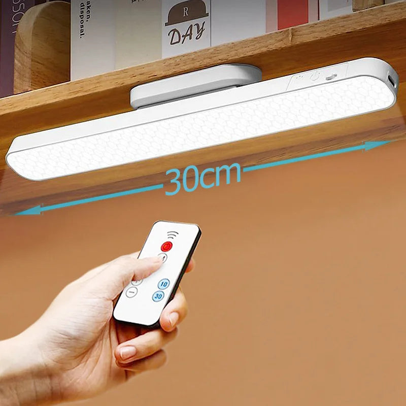 Remote LED Desk Lamp Magnetic Hanging Night Light USB Rechargeable Table Lamp 3 Colors Reading Light For Cabinet Closet Wardrobe NOTE this product is unavailable for Ireland