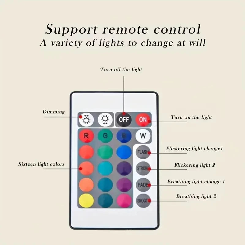 Ocean Wave Projector Light 16Colors Remote LED